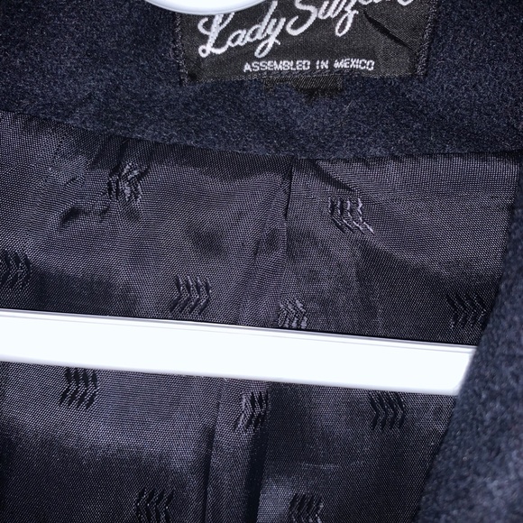 Vintage Plus Size Lady Suzette Long Wool Blend Coat - Picture 3 of 6